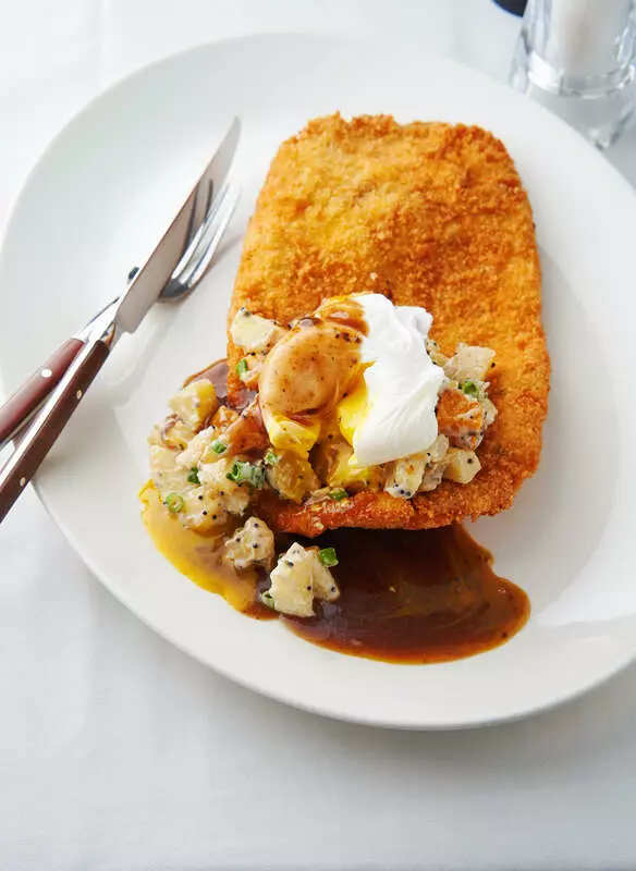 Куриный шницель из меню ресторана Le Gosse